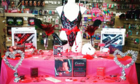 Cindie's table display Ready for Valentine